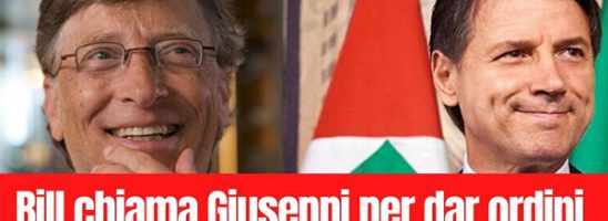 Bill Gates telefona a Giuseppi per dare ordini