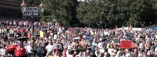 Manifestazione a Berlino contro le misure restrittive per il COVID-19- 29 agosto 2020 – Diretta streaming