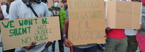 Il pericolo per la salute è il razzismo! Sul presidio davanti alla Caserma Serena di Treviso