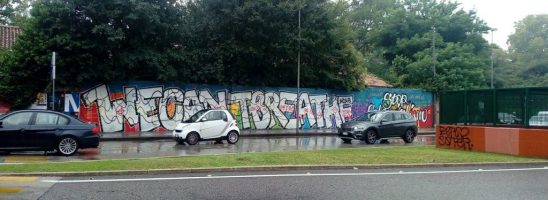 Padova – Imbrattato il murales di corso Milano: «ripristiniamolo insieme!»