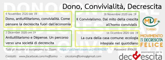 DONO, CONVIVIALITA’, DECRESCITA