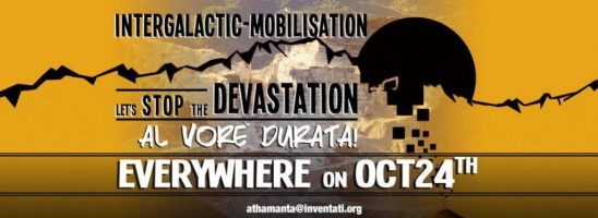 Sabato 24 ottobre la mobilitazione intergalattica contro la devastazione delle Alpi Apuane