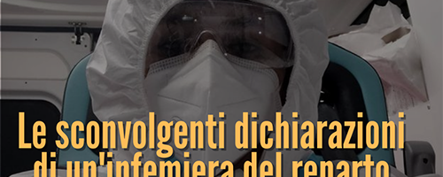 Le sconvolgenti dichiarazioni di una infermiera del reparto di terapia intensiva Covid