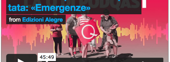 La Q di Podqast 6: «Emergenze», con WM1 e Wolf Bukowski + Calendario presentazioni maggio-giugno 2021