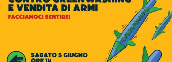 Contro greenwashing e vendita di armi – Facciamoci sentire dal ministro Cingolani!