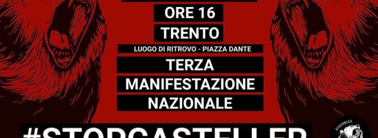 Trento – La terza manifestazione della campagna #StopCasteller