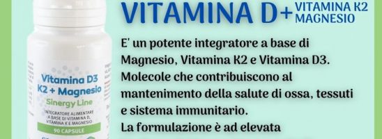 Vitamina D3 + K2 + Magnesio