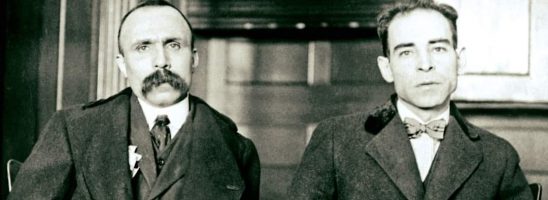 Anniversario della morte di due innocenti: Nicola Sacco e Bartolomeo Vanzetti.