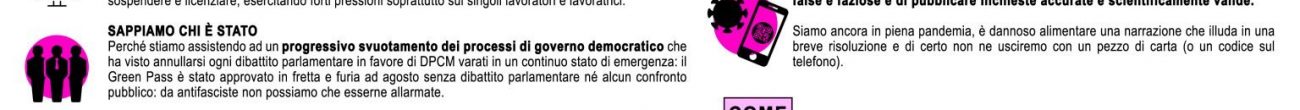 Kit di pronto soccorso antifascista contro il nuovo lasciapassare. Un segnale importante che vale la pena amplificare