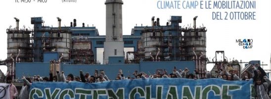 Assemblea nazionale verso il Milano Climate Camp e le mobilitazioni del 2 ottobre