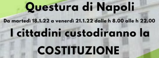 A Napoli il presidio “I Custodi della Costituzione”