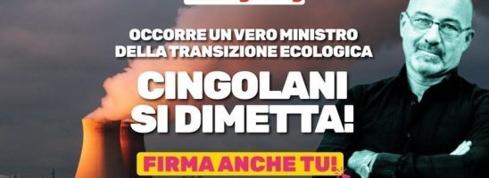 MDF sostiene la petizione per le dimissioni di Cingolani