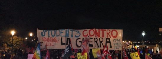 Venezia – Student3 contro la guerra: fermiamo gli accordi con Putin!