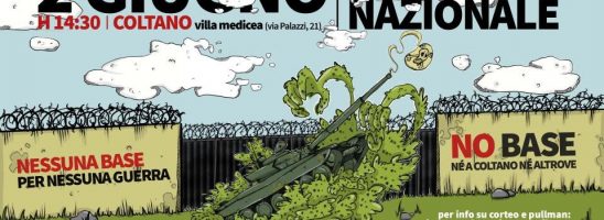 «Nessuna base per nessuna guerra». Manifestazione nazionale il 2 giugno a Pisa