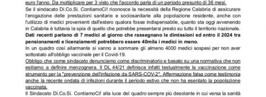 Draghistan: in Calabria mancano i medici, ci salva Cuba