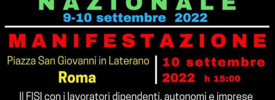 Sindacato FISI: 9-10 settembre sciopero nazionale!