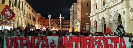 Vicenza – Fiaccolata antifascista martedì 28 febbraio alle 20.30