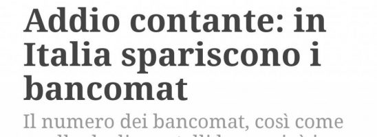 Continua la chiusura dei bancomat. La sparizione della moneta è fondamentale per la dittatura