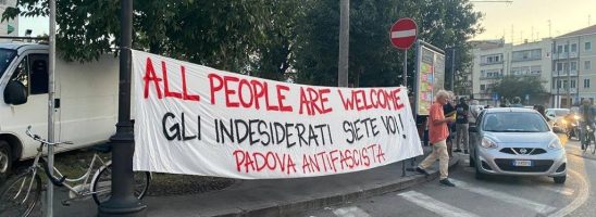 Padova – In piazza contro i rigurgiti razzisti di Forza Nuova