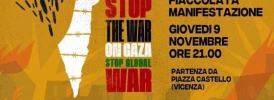 Vicenza – “Stop the war on Gaza! Stop global war!”