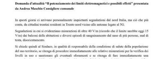 Allarme 5G: a Trento le persone sanguinano dal naso