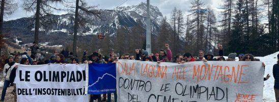 No Olimpiadi 2026: “Fermiamo la devastazione delle montagne!”