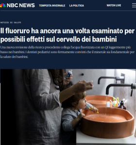 Gli effetti del Fluoro sul cervello dei bambini